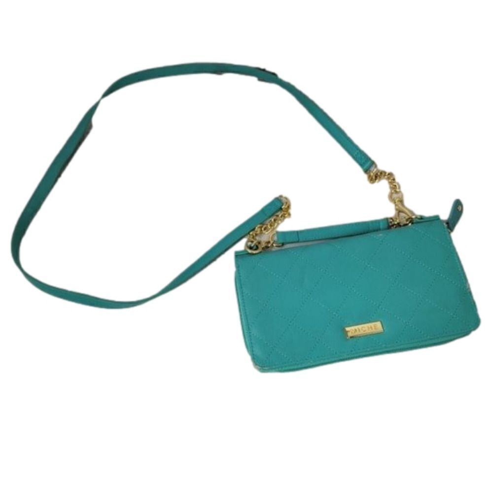 𝅺miche turquoize in color detachable crossbody strap